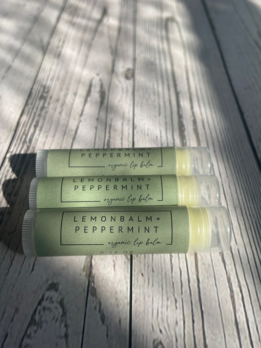 Organic Lemon Balm & Peppermint Lip Balm