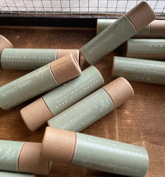 Organic Lemon Balm & Peppermint Lip Balm